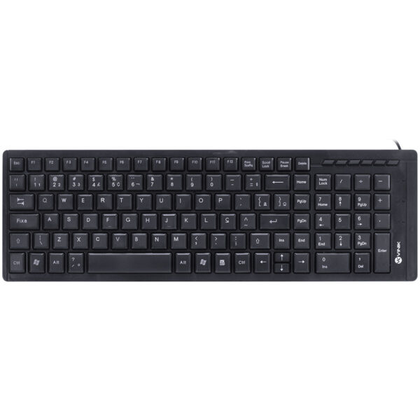 Teclado Usb Chocolate Multimidia Dynamic Abnt2 Cabo 1.8M Preto - Dt120