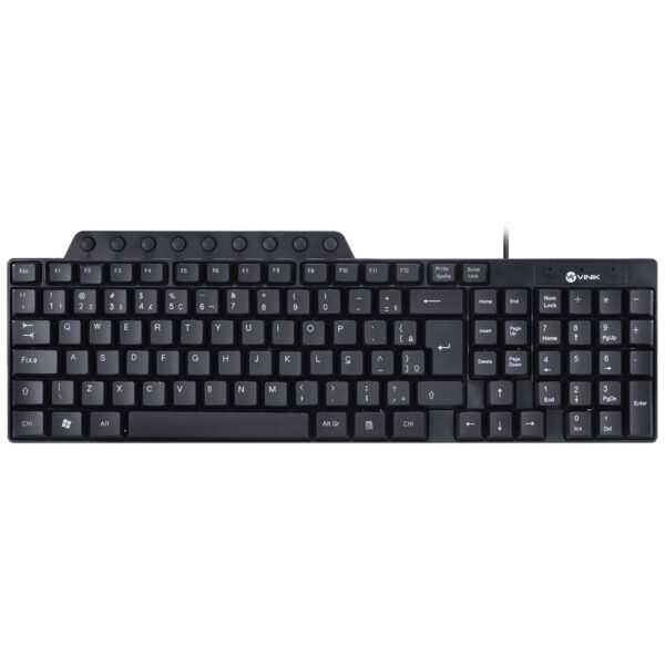 Teclado Usb Multimidia Dynamic 115 Teclas Abnt2 Resistente À Água 1.8M Preto - Dt115