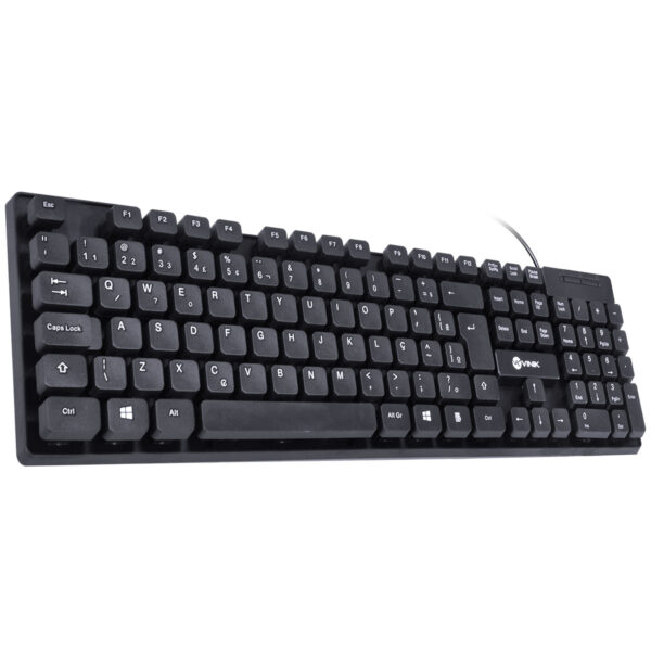 Teclado Usb Dynamic Chocolate Abnt2 Cabo 1.8M Preto - Vinik - Dt160 - Image 2