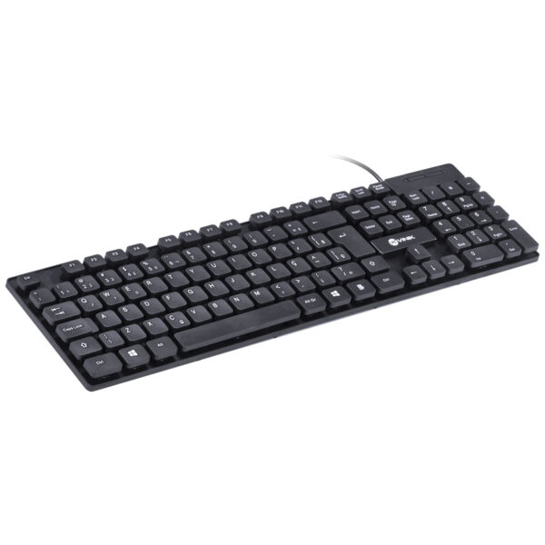 Teclado Usb Dynamic Chocolate Abnt2 Cabo 1.8M Preto - Vinik - Dt160 - Image 3