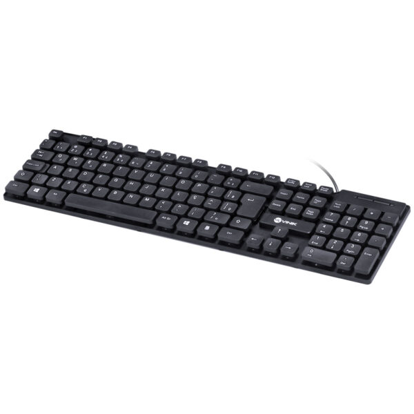 Teclado Usb Dynamic Chocolate Abnt2 Cabo 1.8M Preto - Vinik - Dt160 - Image 4