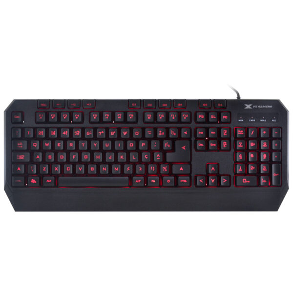 Teclado Gamer Draco Com Macros, Multimidia Led 3 Cores Cabo 1.8 Metros Abnt2 Preto - Gt400 - Image 2