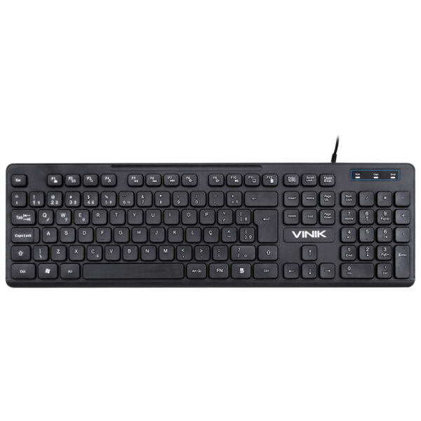 Teclado Usb Multimidia Slim Chocolate - Cabo 1.8M - Vinik - Tc100