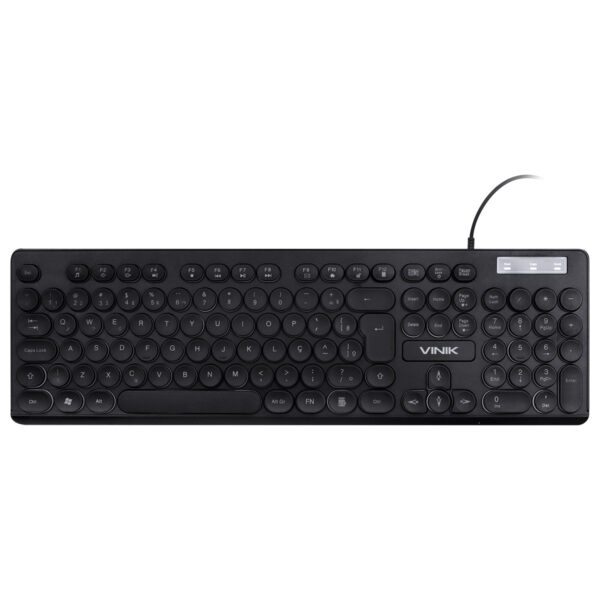 Teclado Usb Multimidia Slim Chocolate Teclas Redondas Led Branco 1.8M - Tc200 - Image 2