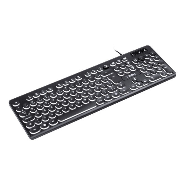 Teclado Usb Multimidia Slim Chocolate Teclas Redondas Led Branco 1.8M - Tc200 - Image 3