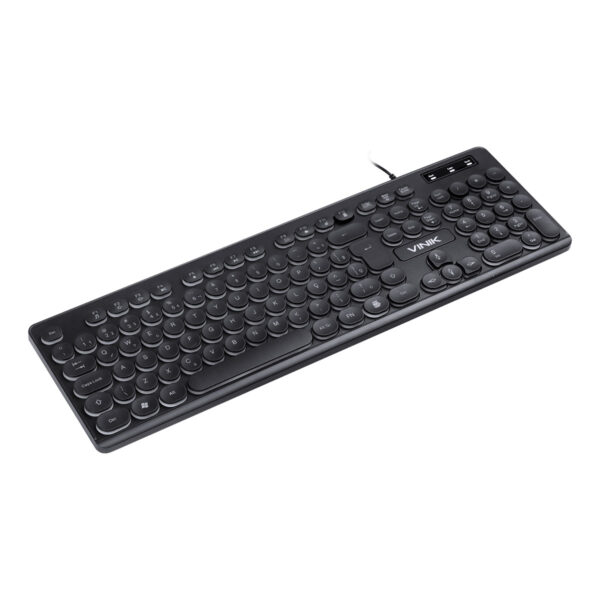 Teclado Usb Multimidia Slim Chocolate Teclas Redondas Led Branco 1.8M - Tc200 - Image 4