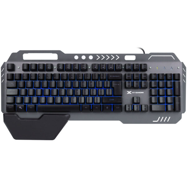 Teclado Gamer Armor Abnt2 Multimidia Led 7 Cores 1.8 M Usb Sensacao Mecanica Apoio De Pulso Magnetico - Gt500