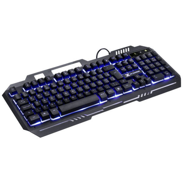 Teclado Gamer Shield Abnt2 Multimidia Led Azul 1.8 Metros Usb Topo Em Metal Sensacao Mecanica - Gt600 - Image 2