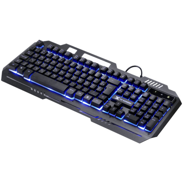 Teclado Gamer Shield Abnt2 Multimidia Led Azul 1.8 Metros Usb Topo Em Metal Sensacao Mecanica - Gt600 - Image 3