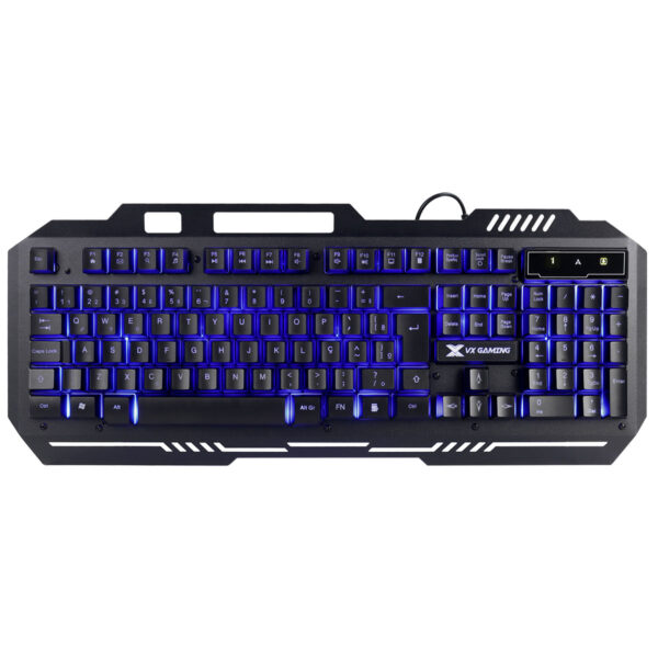 Teclado Gamer Shield Abnt2 Multimidia Led Azul 1.8 Metros Usb Topo Em Metal Sensacao Mecanica - Gt600 - Image 4