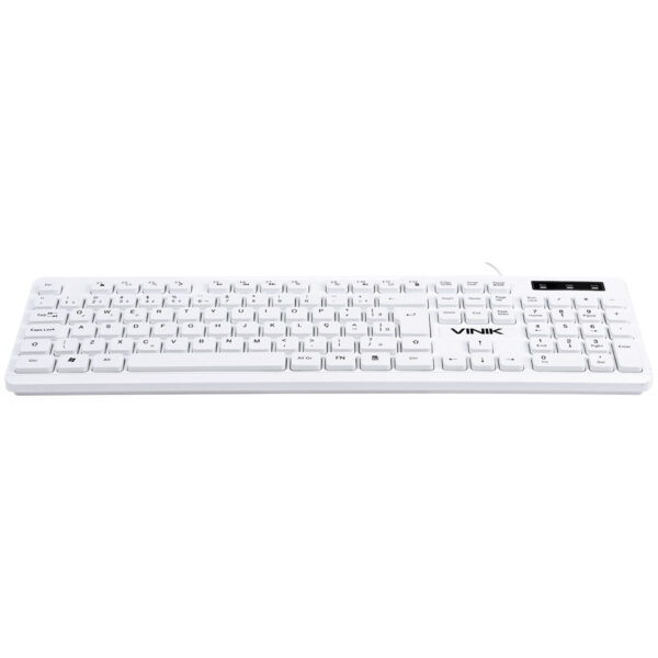 Teclado Usb Multimidia Slim Branco - Teclas Chocolate - Cabo 1.8M - Vinik - Tcb200 - Image 2