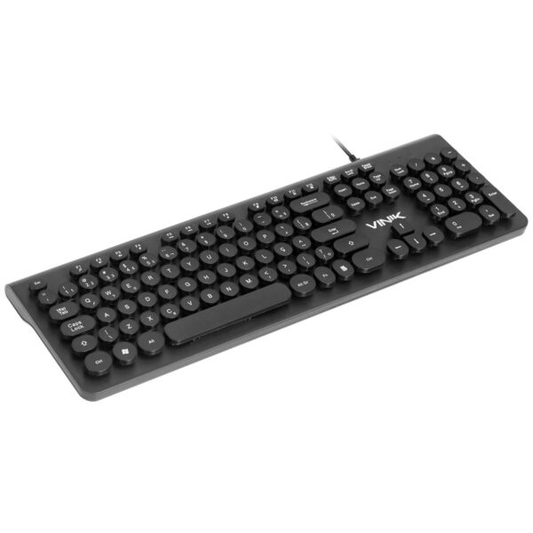 Teclado Usb Multimidia Dynamic Circle Abnt2 Teclas Redondas Cabo Usb 1.8M Preto - Dc100P - Image 2