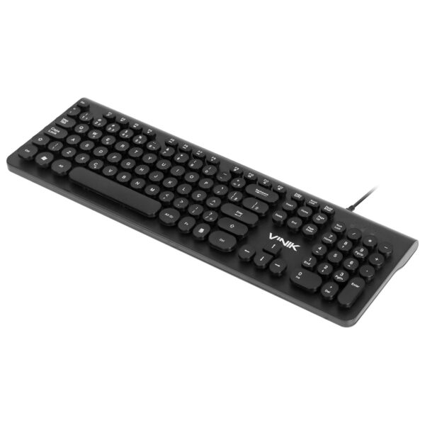 Teclado Usb Multimidia Dynamic Circle Abnt2 Teclas Redondas Cabo Usb 1.8M Preto - Dc100P - Image 3