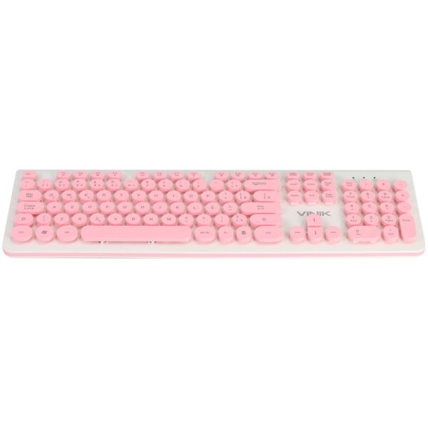 Teclado Usb Multimidia Dynamic Circle Abnt2 Teclas Redondas Cabo Usb 1.8M Rosa - Dc120R - Image 4