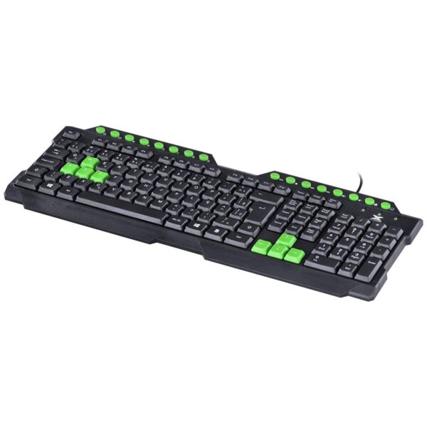 Teclado Gamer Vx Gaming Dragon V2 Abnt2 1.8M Preto Com Verde - Gt104 - Image 4