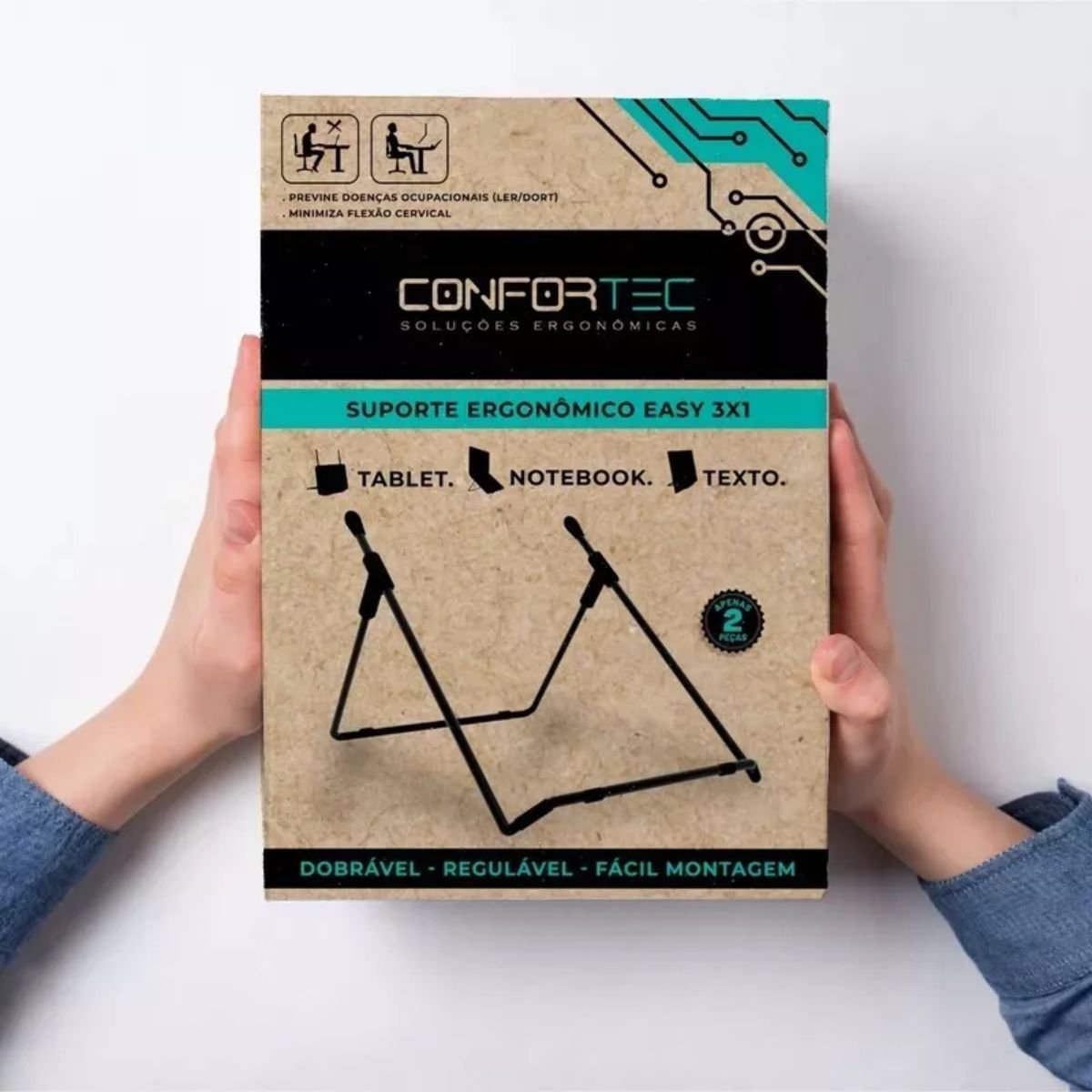 Suporte Para Notebook Mesa Ergonômico Easy 3x1 - Imagem 5