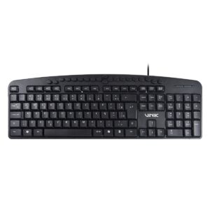 Teclado Usb Multimidia Dynamic 107 Teclas + 20 Teclas Multimidia Abnt2 Resistente À Água 1.8M Preto - Dt141