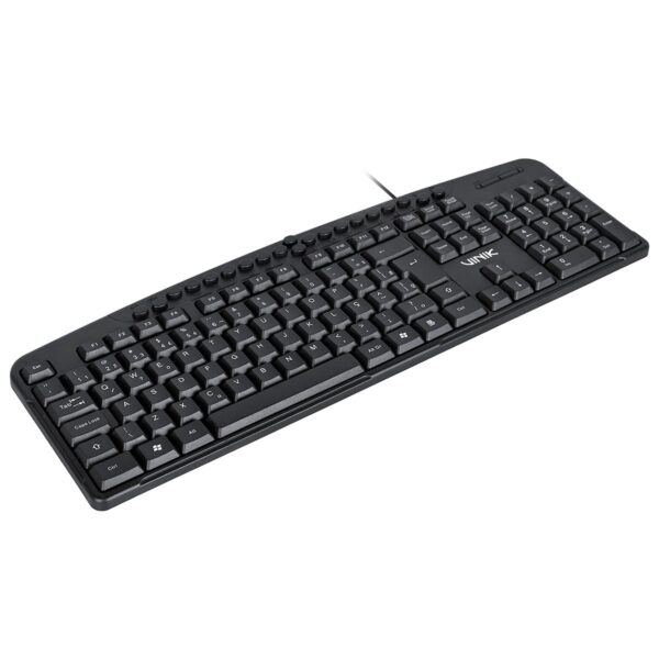 Teclado Usb Multimidia Dynamic 107 Teclas + 20 Teclas Multimidia Abnt2 Resistente À Água 1.8M Preto - Dt141 - Imagem 2