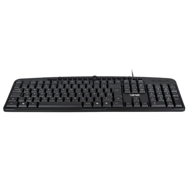 Teclado Usb Multimidia Dynamic 107 Teclas + 20 Teclas Multimidia Abnt2 Resistente À Água 1.8M Preto - Dt141 - Imagem 3