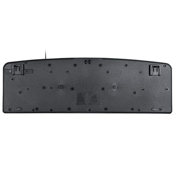 Teclado Usb Multimidia Dynamic 107 Teclas + 20 Teclas Multimidia Abnt2 Resistente À Água 1.8M Preto - Dt141 - Imagem 5