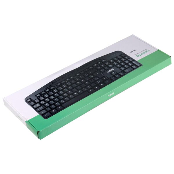 Teclado Usb Multimidia Dynamic 107 Teclas + 20 Teclas Multimidia Abnt2 Resistente À Água 1.8M Preto - Dt141 - Imagem 9