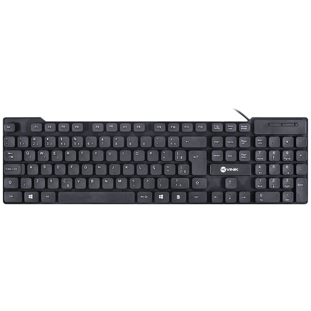 Teclado Usb Dynamic Chocolate Abnt2 Cabo 1.8M Preto - Vinik - Dt160
