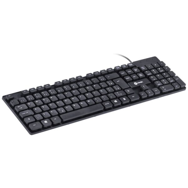 Teclado Usb Dynamic Chocolate Abnt2 Cabo 1.8M Preto - Vinik - Dt160 - Imagem 3