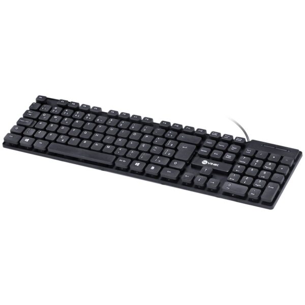 Teclado Usb Dynamic Chocolate Abnt2 Cabo 1.8M Preto - Vinik - Dt160 - Imagem 4