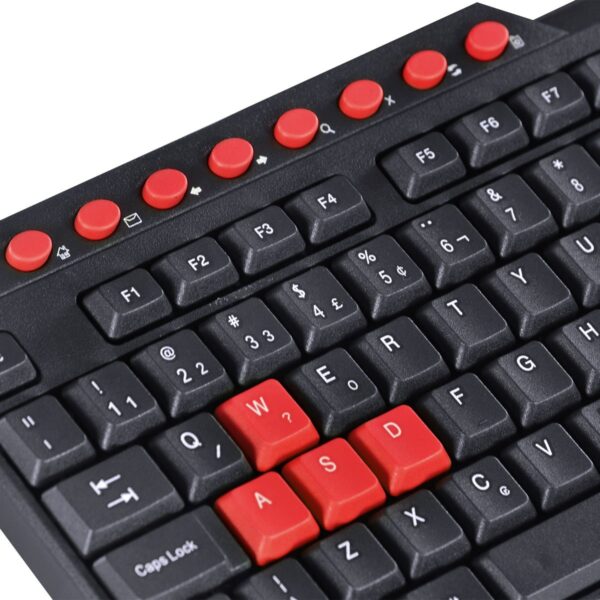Teclado Gamer Vx Gaming Dragon V2 Abnt2 1.8M Preto Com Vermelho - Gt100 - Imagem 8