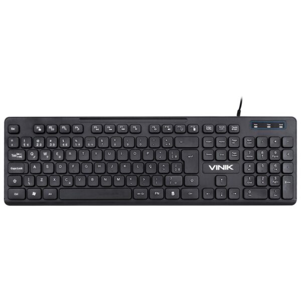 Teclado Usb Multimidia Slim Chocolate - Cabo 1.8M - Vinik - Tc100