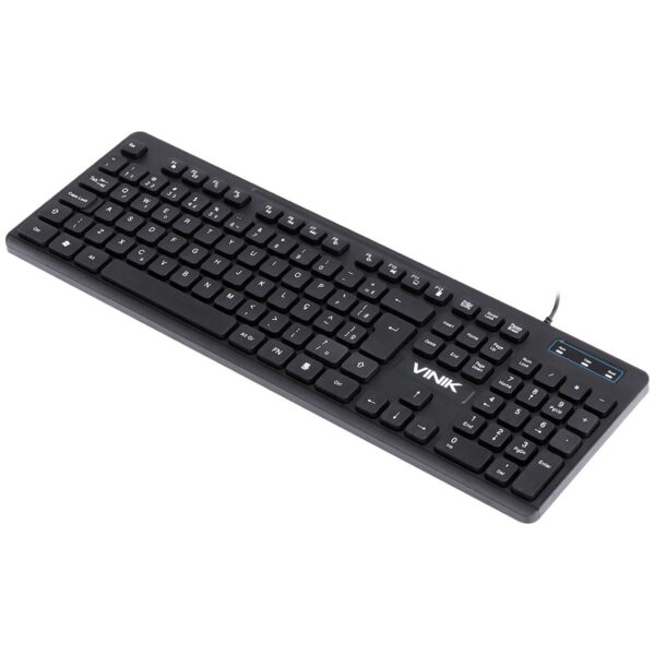 Teclado Usb Multimidia Slim Chocolate - Cabo 1.8M - Vinik - Tc100 - Imagem 4