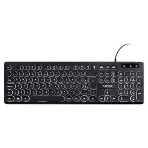 Teclado Usb Multimidia Slim Chocolate Teclas Redondas Led Branco 1.8M - Tc200