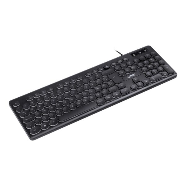 Teclado Usb Multimidia Slim Chocolate Teclas Redondas Led Branco 1.8M - Tc200 - Imagem 5