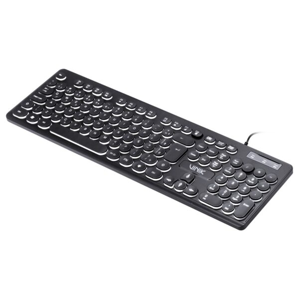 Teclado Usb Multimidia Slim Chocolate Teclas Redondas Led Branco 1.8M - Tc200 - Imagem 6