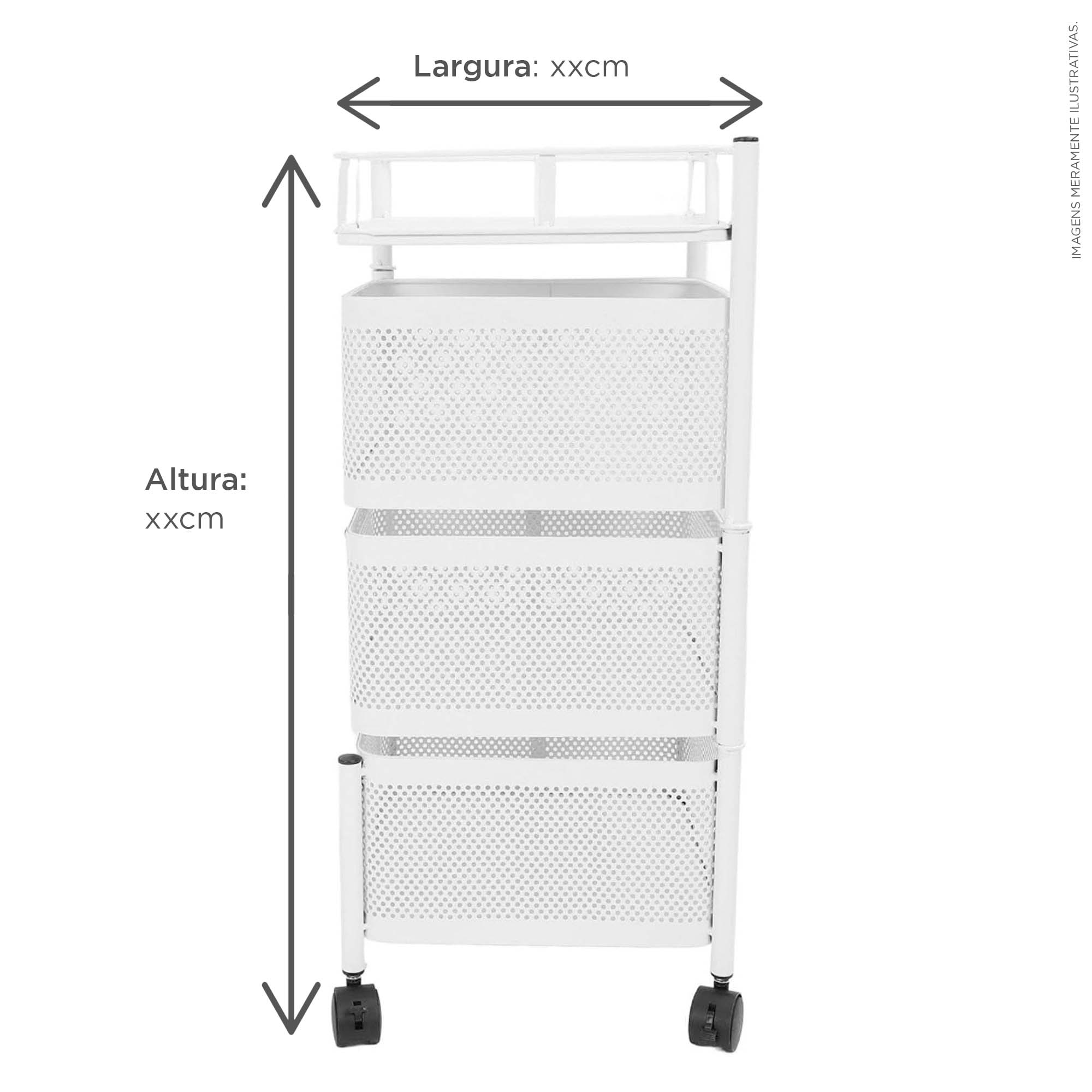 Fruteira de Chão Quadrada