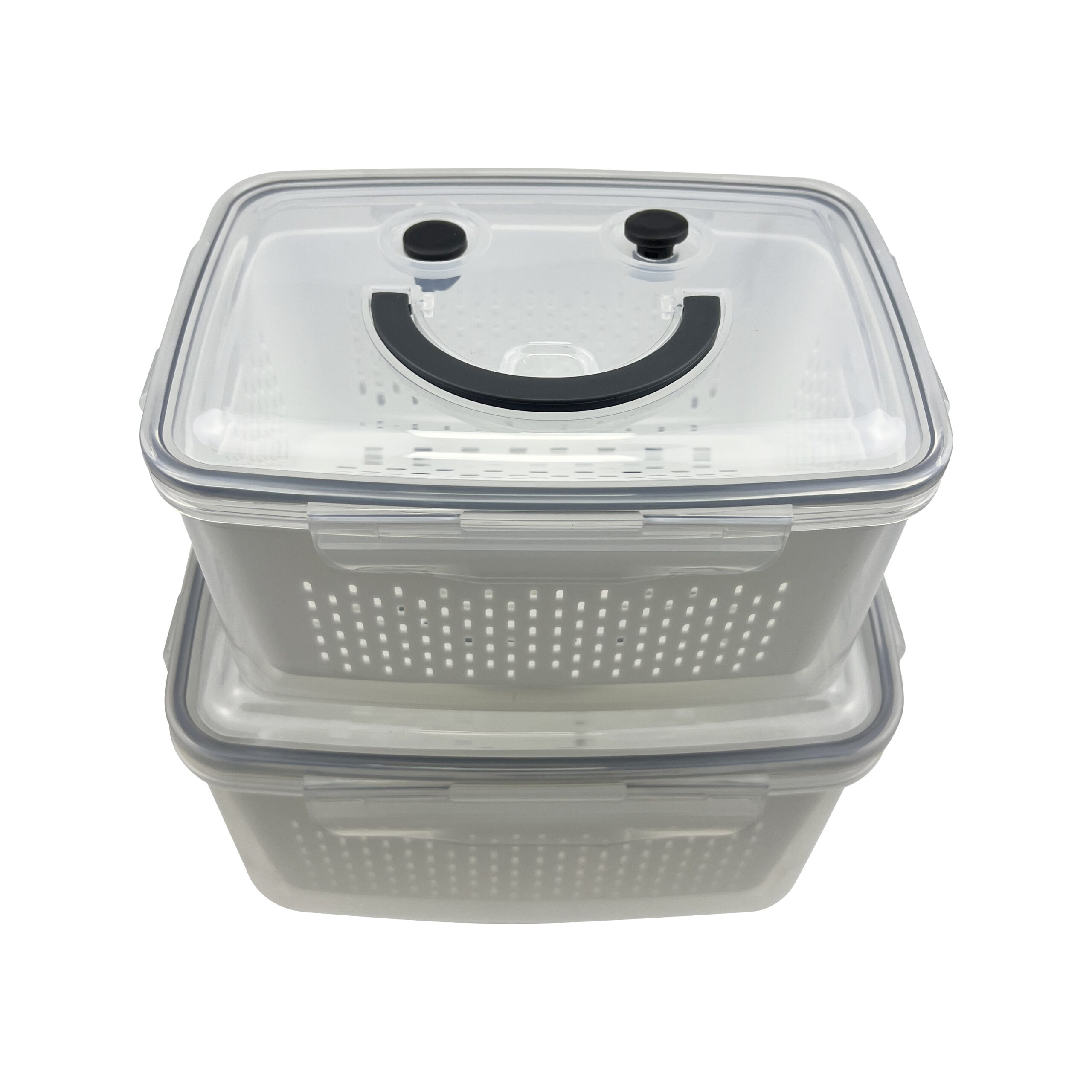 Kit Pote Porta Alimentos com Escorredor 1,5 e 3 Litros - Imagem 5